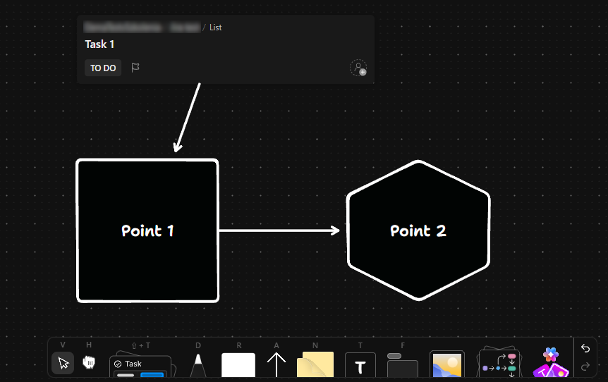 ClickUp Whiteboard View | BeProductive
